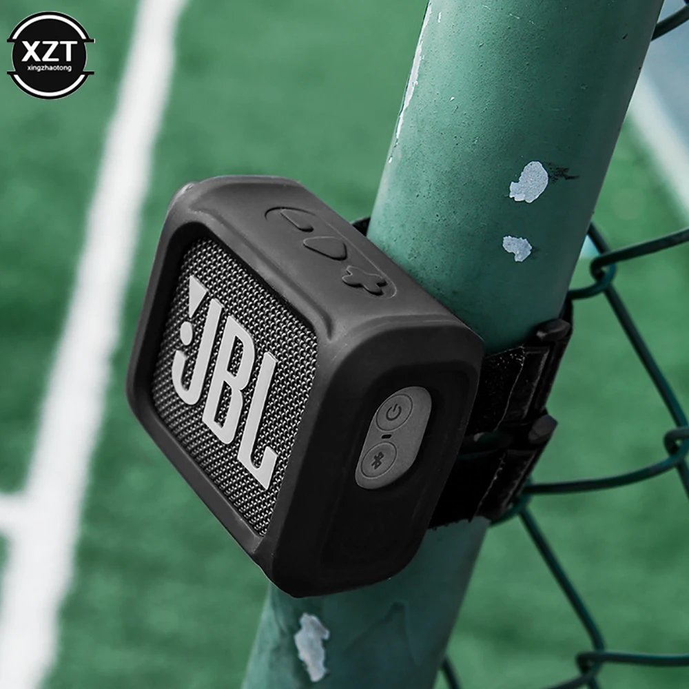 Soporte Para Bicicleta De Altavoz JBL GO 4/3/2 - Metal Ajustable, Con Bolsa De Red, Para Manillar, Negro