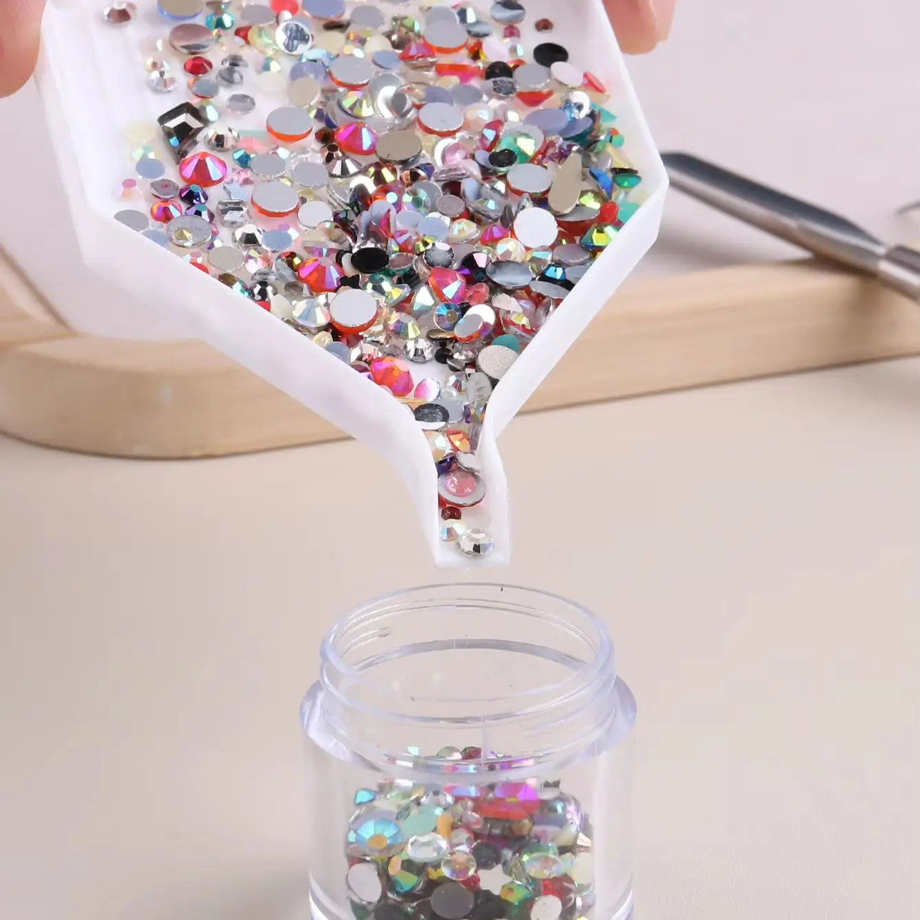 Nail Art Rhinestone Design Kit with Wax Pen and Sharpener - Ideal