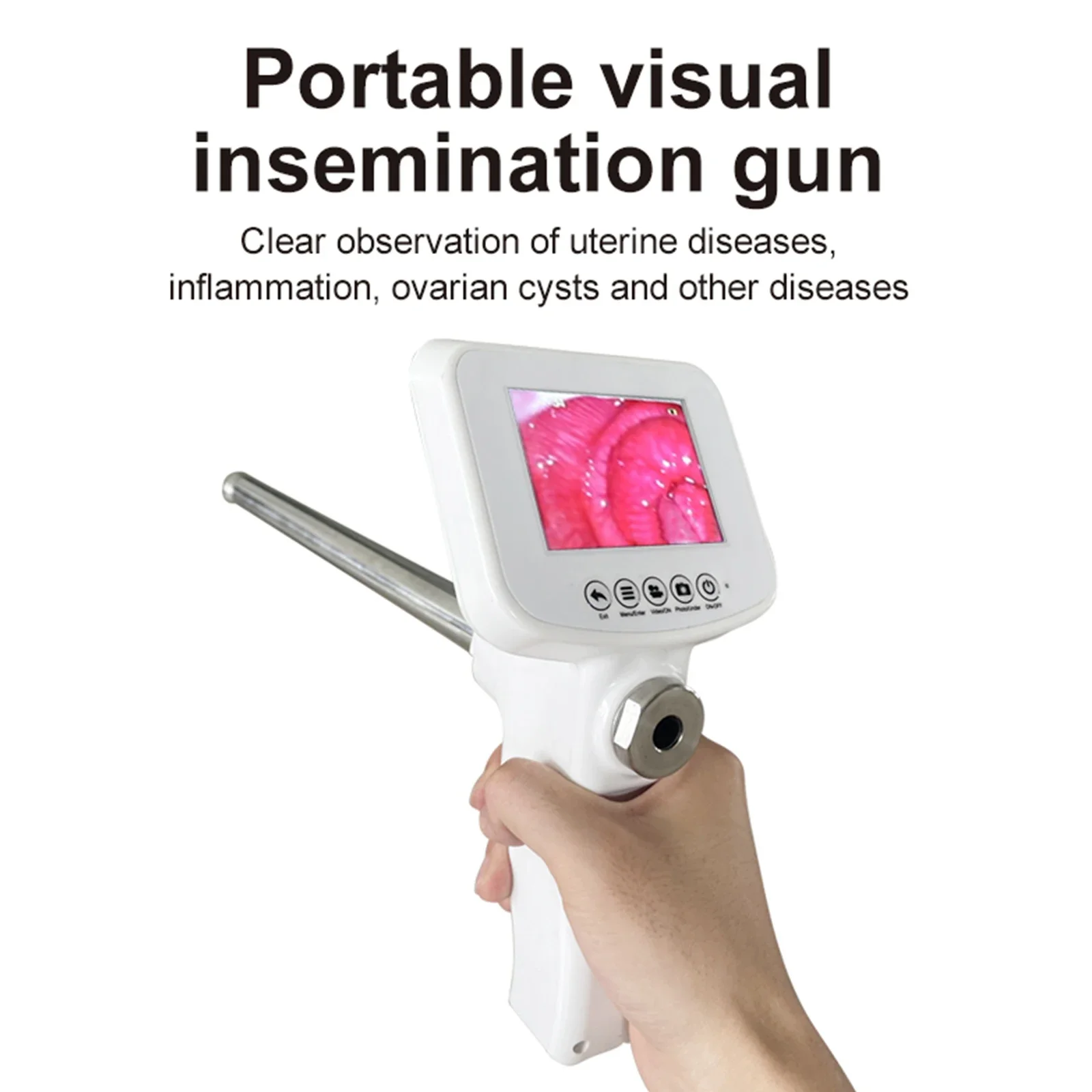 Cow Visual Artificial Insemination Gun Veterinary Breeding Tools Livestock Farm Endoscope Cow Feeding Tools Ai Insemination