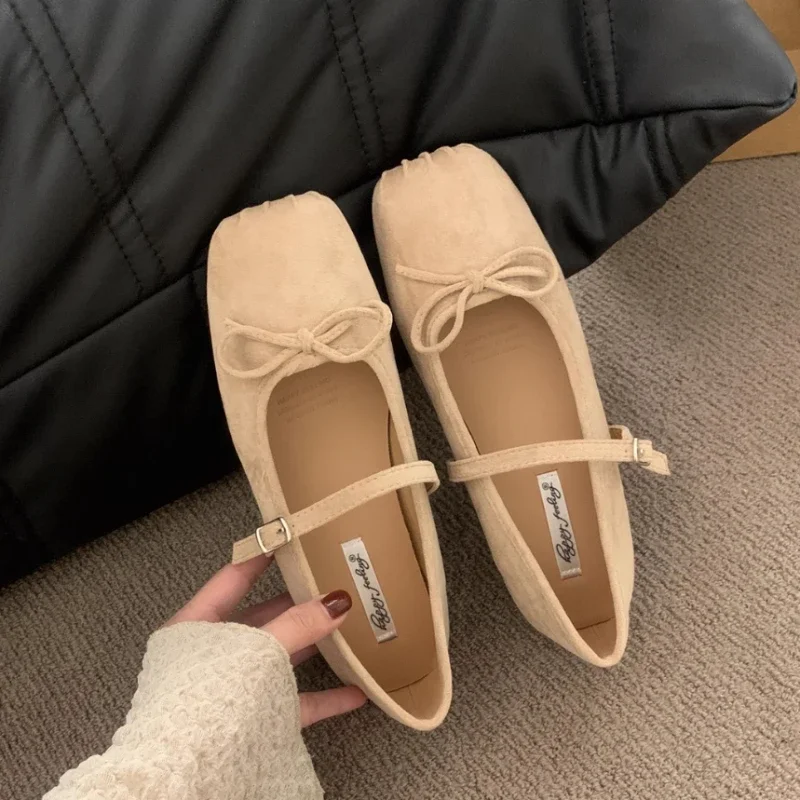 Dress Women's Shoes New Fashion French Style Girl Bow Multifunctional Pig Nose Princess Shoes Women's Flat Shoes Multicolor 4