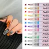 1Set Nail Art Drawing Pen Graffiti Nail Acrylic Pen Waterproof Painting Liner DIY 3D Abstract Line Nail Art Beauty Tool Manicure 6