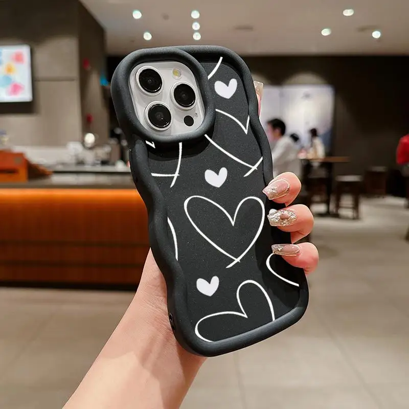 Love Heart Design Phone Case – Stylish and Durable Protection
