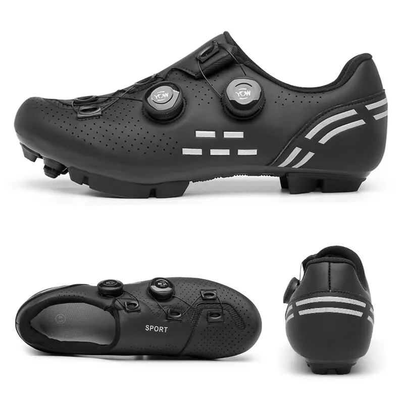  Playh - Zapatillas de ciclismo para hombre con SPD, con hebilla  Delta compatible para carreras de equitación en interiores para hombres con  bloqueo de pedal (color: negro, tamaño: 44) : Ropa