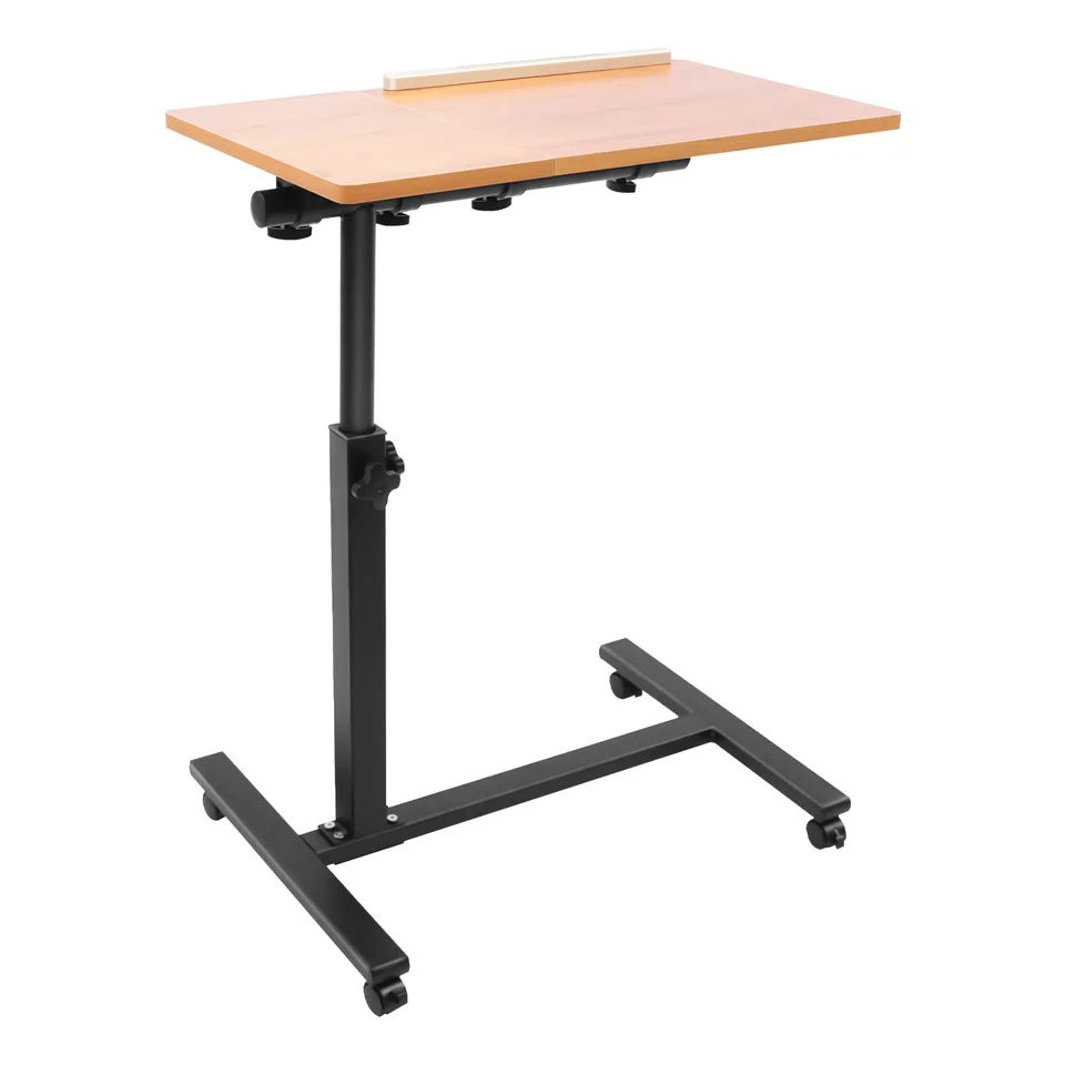 Height Adjustable Movable Laptop Table with Wheels