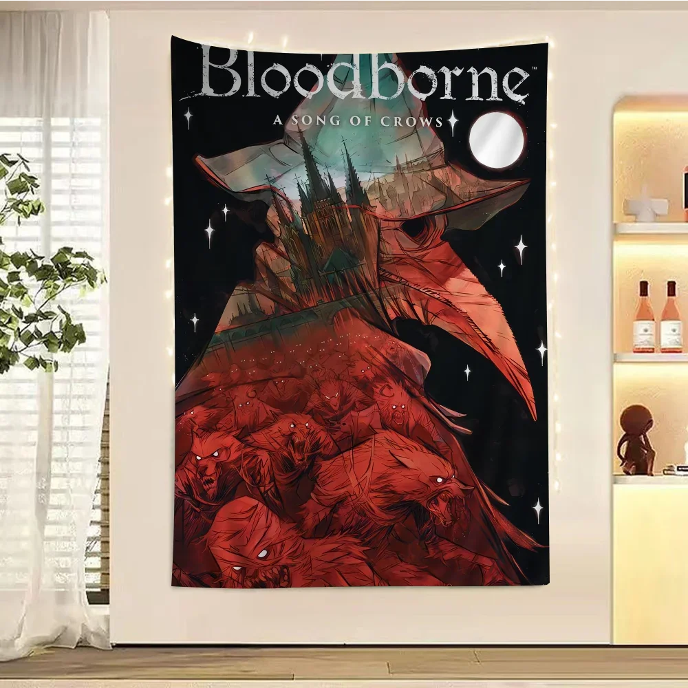 Bloodborne Classic Game Colorful Tapestry Wall Hanging Bohemian Wall Tapestries Mandala Hanging Sheets