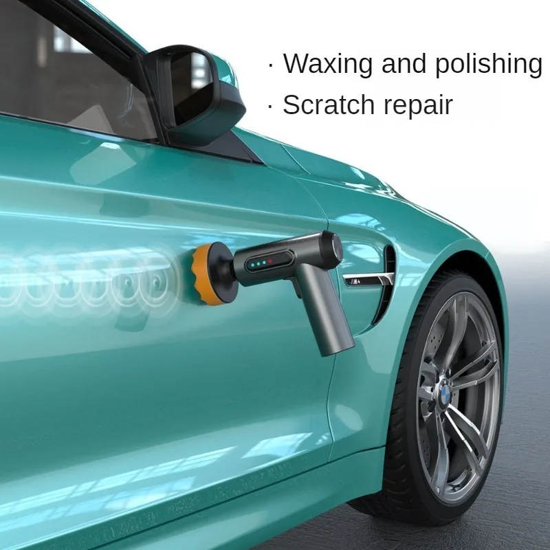 Wireless Car Polishing Machine Waxing Artifact Digital Display Power Tools Grinding Glaze Small Grinding Floor Home Car