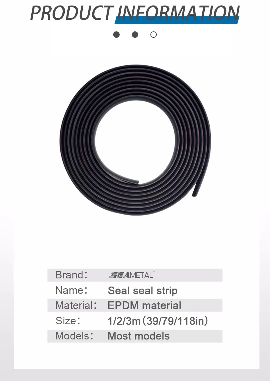 SEAMETAL Rubber Car Window Seal Strip 7-Shape Car Side Window Gap Filler Noise Insulation Waterproof Windproof Sealing Strips
