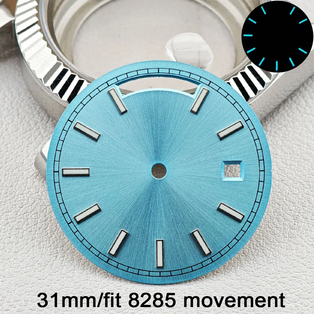 Luminous Blue-Green Dial with Dual Calendar - Watch Accessory