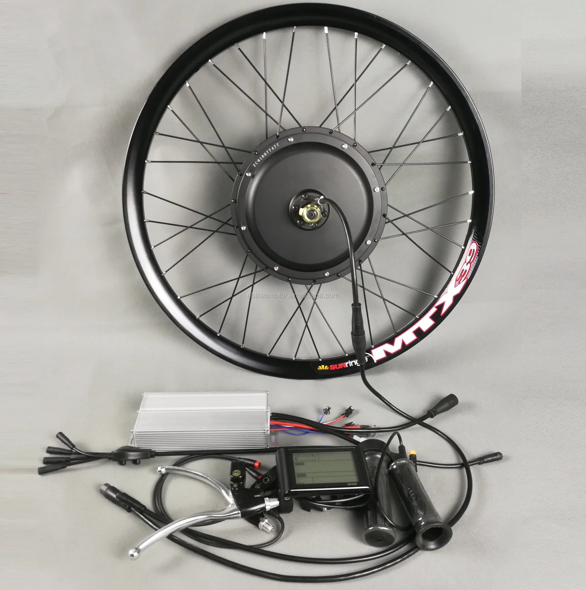 65 Km/h Diy 60V 72V 84V 3000W Ebike Rear Hub Motor Conversie Kit Voor