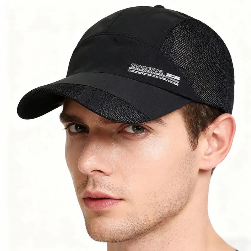 Breathable mesh summer hat quick-dry outdoor sports sunshade and sunscreen baseball cap