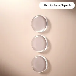 Transparent Self - Adhesive Anti - Collision Waterproof Door Stickers (Round - 3 pieces)