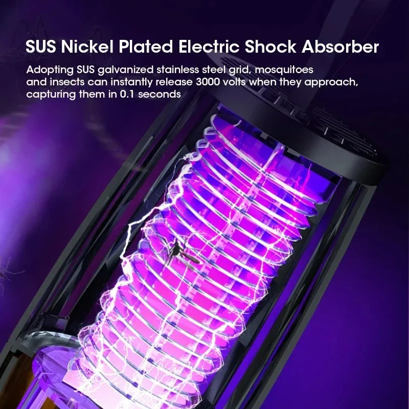 قاتل الماموس الإلكتروني الضوء الأرجواني جاذب هادئ...