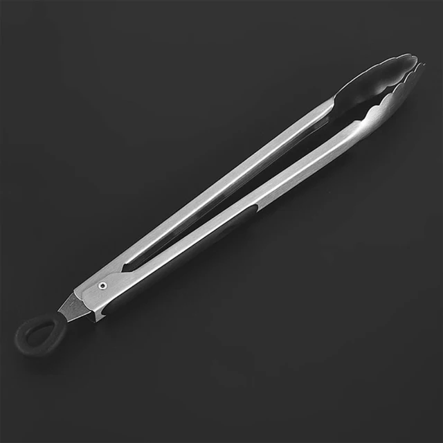 Bbq Grill Tong Clip Kenyér Rozsdamentes Acél Szilikon Food Camping Főző Tartozékok Barbecue Tool - Image 5