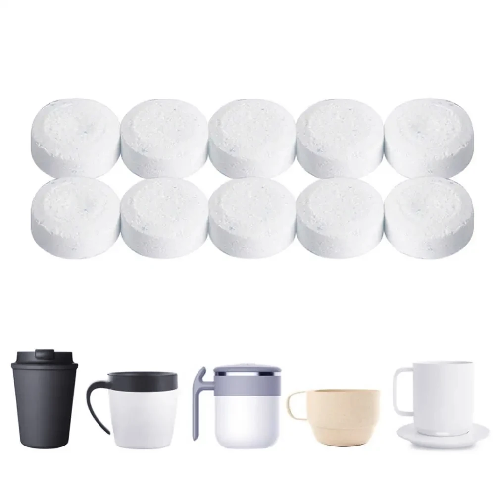 10/30/50pcs Coffee Machines Cleaning Effervescent Tablets Descaling Agent All-Purpose Cleaner Household Cleaning Product coffee machine cleaning tablets