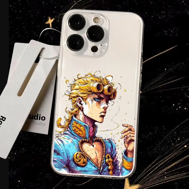 Jojo Hot Anime Pattern Transparent Phone Case