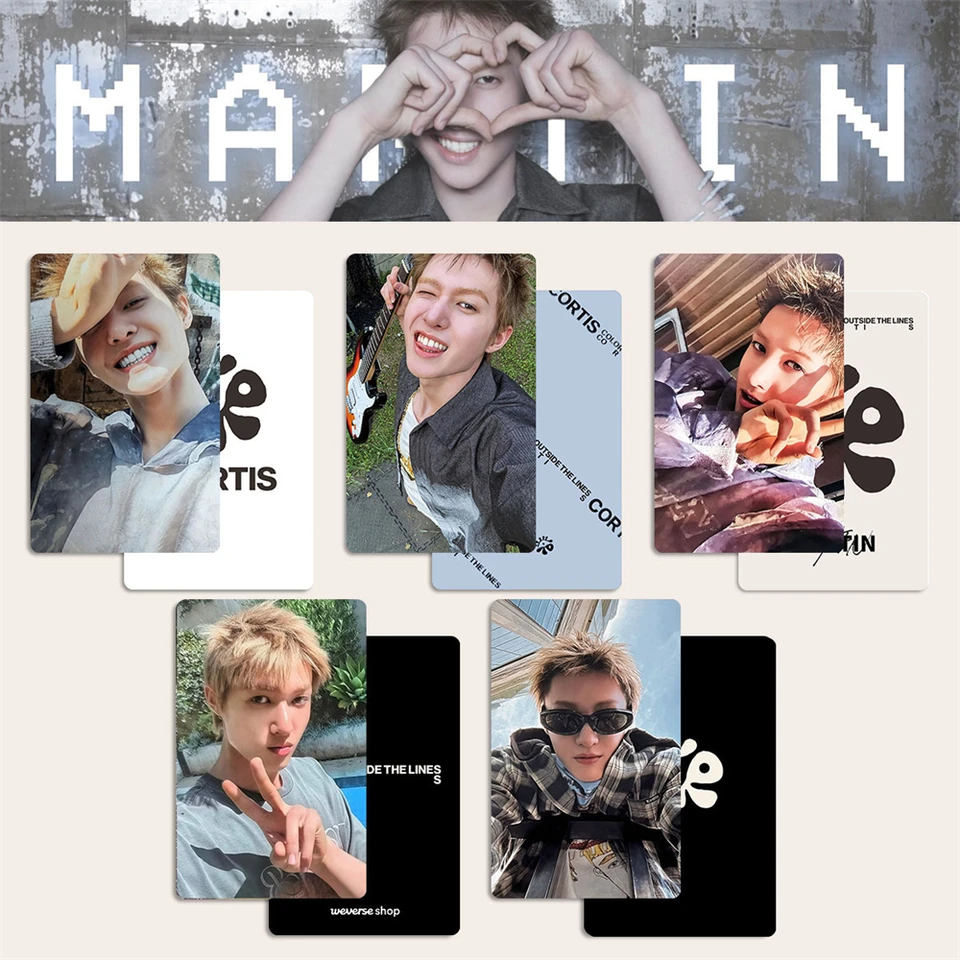 5Pcs/Set KPOP CORTIS Mini Album COLOR OUTSIDE THE LINES Photocards