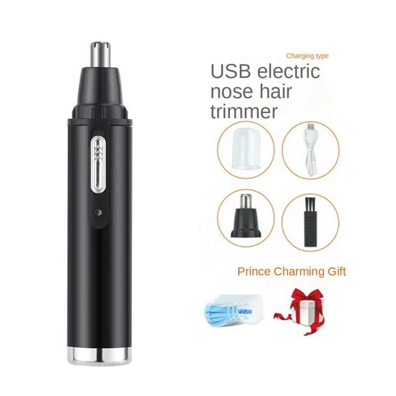 Ear Nose Hair Trimmer Men's Rechargeable Electric Shaver Trimmer Rechargeable Nose Hair Trimmer Electric Removal Clipper Razor