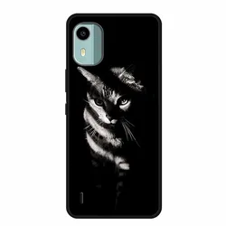Original Soft Silicone TPU Phone Back Cover with Cartoon Cats for Nokia C12 Plus (46)