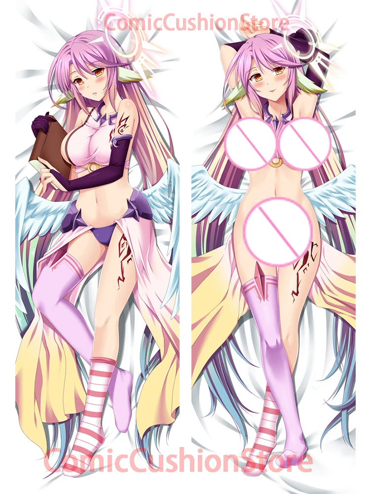 

Dakimakura anime дакимакура Подушка Dakimakura anime Jibril NGNL с двусторонним принтом в натуральную величину, наволочка для взрослых