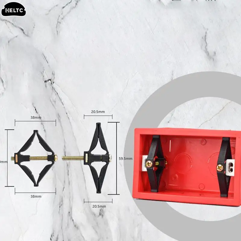 118 Type Switch Socket Bottom Box Repair Screw Broken Old Mounting Box Fast Recovery Simple Installation Without Dismantling switch box wall socket box wall switch socket repairer electrical box repairer wall socket repairer