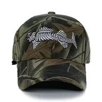Camo New Men's Baseball Cap For Women Snapback Hat Fish Embroidery Bone Caps Gorras Casual Casquette Outdoor Hunting Hats 2