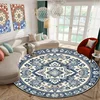 Morocco Retro Carpets for Living Room Sofa Home Decor Round Rug Large Area Cloakroom Lounge Rugs Washable Bedroom Floor Mat 2