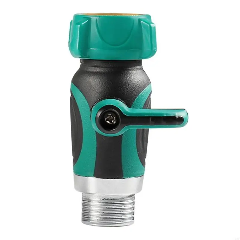 Portable Sturdy Plastic Water Hose Shut Off Valves Set for Rain Barrels With 3/4" Thread and Pipeline Tape Daily Use