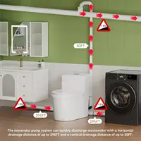 Simple Project Macerating Toilet 600w One-Piece Upflush , Powerful & Quiet Macerating Toilet System With 3 Water Inlet & Ac Vent 2