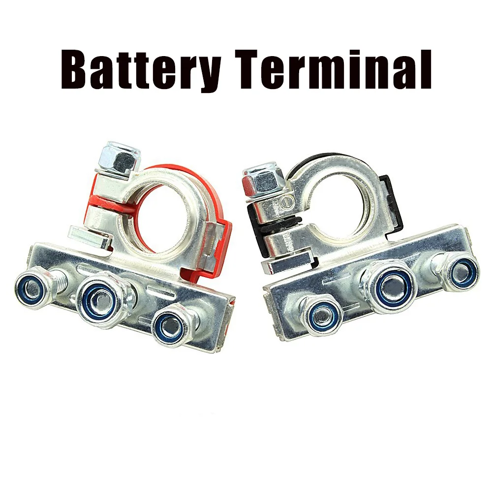 

1Pair Car Battery Terminals Car Charger 12 v Battery Charger 12V erminal Connector Battery Cable Terminal Adapter Copper Clamps