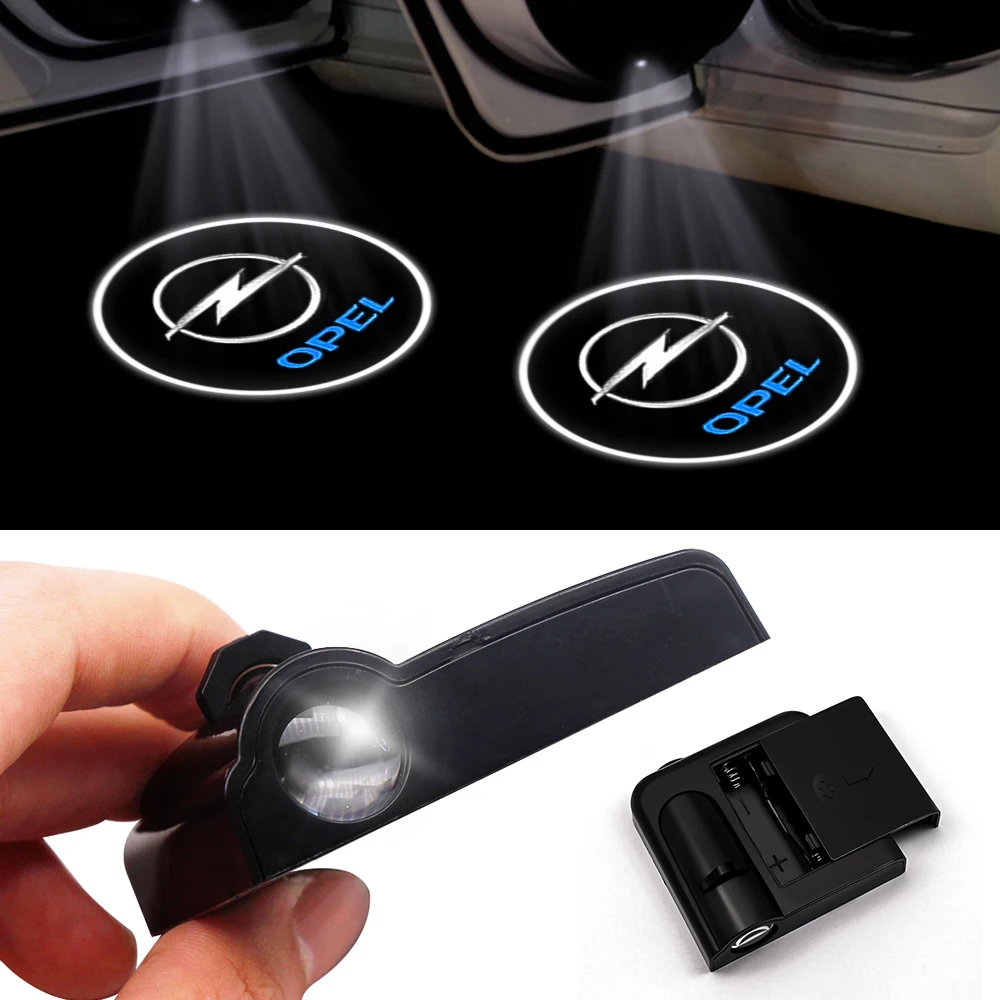 2Pcs Car Door Wireless Led Projector Lights Decorative Accessories for