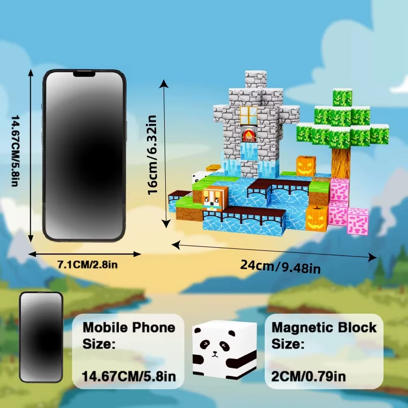 100-delige doe-het-zelf magnetische bouwblokset – educatieve constructieset voor kinderen