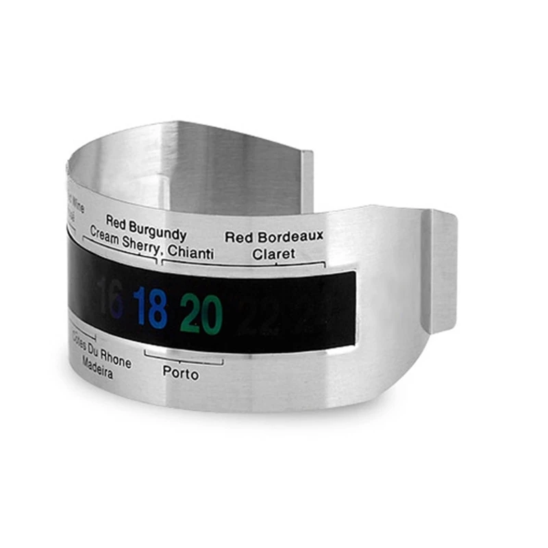 Termometro Digitale Per Vino - LCD - Acciaio Inox - Per Bottiglie Di Vino, Birra, Champagne - Foto 9