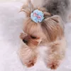 Pet Hairpin Cute Solid Color Flower Shaped Puppy Hair Clip Kitten Hair Grooming Decoration Chihuahua Dog Accessories 4