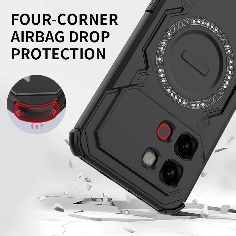 Lens Protection Heat Dissipation Case with Magnetic Wireless Charging Feature