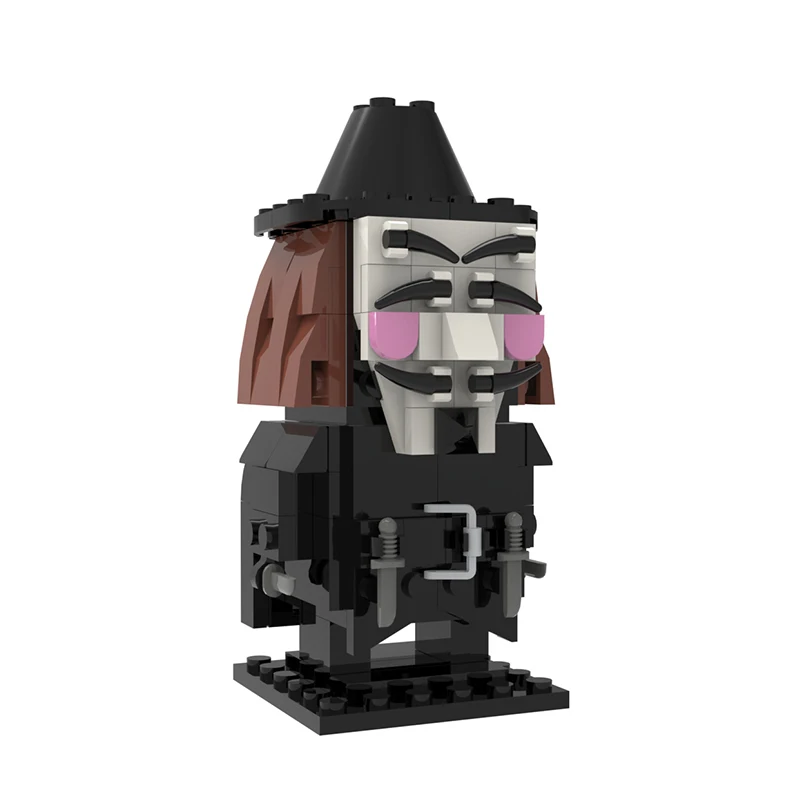 

MOC Movie Series V For Vendetta Brickheadz Figures Building Blocks Set Dark Assassin Bricks Toys For Children Kid Birthday Gifts