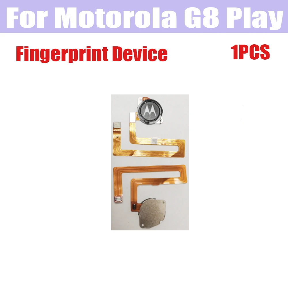 For Motorola Moto G8 Play Home Button FingerPrint Touch ID Sensor Flex Cable Replacement Parts
