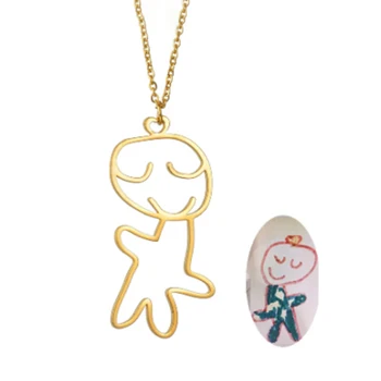 Treebud Custom Children's Drawing Pendant Necklace 1