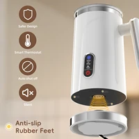 BioloMix Mousseur à lait intelligent 5 en 1 avec écran tactile LED, mousse de style pour café et latte, machine à mousse chaude et froide 7