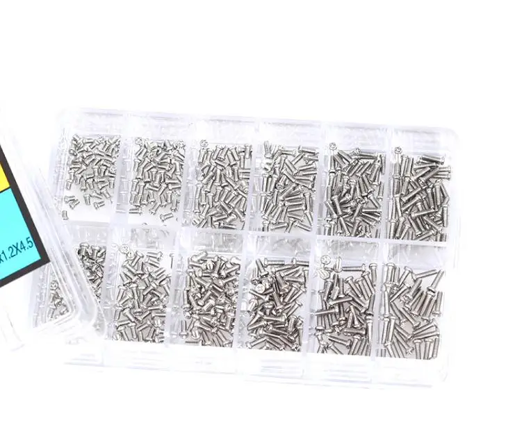 

Assortment of 1.2mm Thread Diameter Watch Caseback Screw 1.6mm to 2.0mm Cross Head W4045