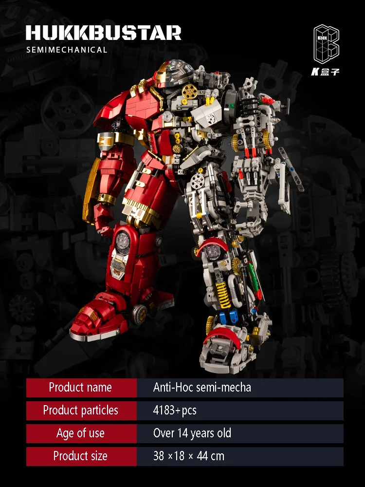 KBOX 10513 Building Bricks MK44 Toy Bricks Plastic Model Boys Gifts Toys Heroes Me-cha Robot 4183pcs Compatible 76210