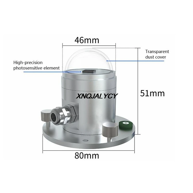 태양열 총 방사선 센서 방사선 송신기, 기상 관측소, 야외 조사, RS485, 0-5V, 0-10V, 4-20MA 출력