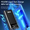 20000mAh High-capacity Power Bank 120W Super Fast Charging Digital Display Power Bank External Battery for iPhone Samsung Xiaomi 2