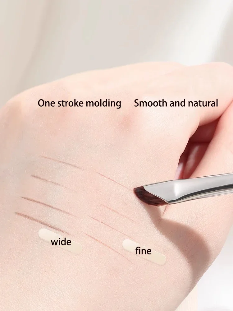 Sickle Eyeliner Brush Eyeshadow Blade Brush Detail Brush Diagonal Eyebrow Brushes Undereyelid To Sleeping Silkworm Makeup Tools 5