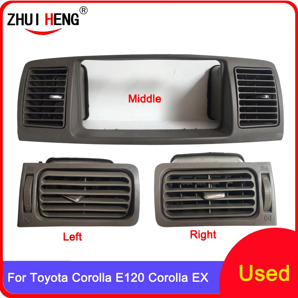 Araba A/C klima hava firar çıkışı paneli ızgara kapağı çerçeve fasya yedek TOYOTA  Corolla EX için Corolla E120 dash kiti - AliExpress