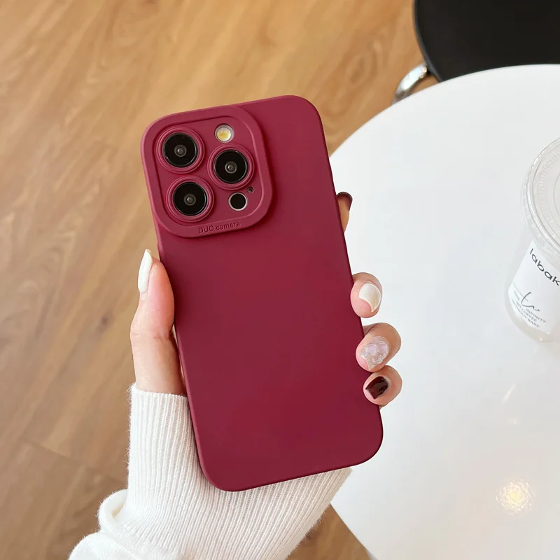 Premium Liquid Silicone Full Cover Phone Case - Sleek and Durable Protection