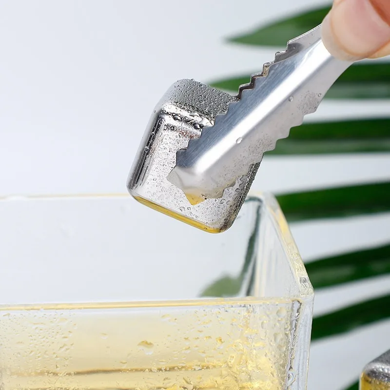 New Whisky Stones Ice Cubes Set Reusable Food Grade Stainless Steel Wine Cooling Cube Chilling Rock Party Bar Tool