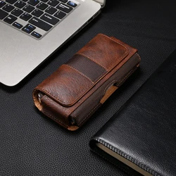 Borsa in pelle premium con cintura e fondina per uomini - Pochette universale per smartphone