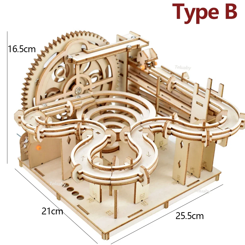 ACROPAQ - Puzzles 3D Labyrinthe de Marbre en Bois - Kit de Maquette  Mécanique Adultes
