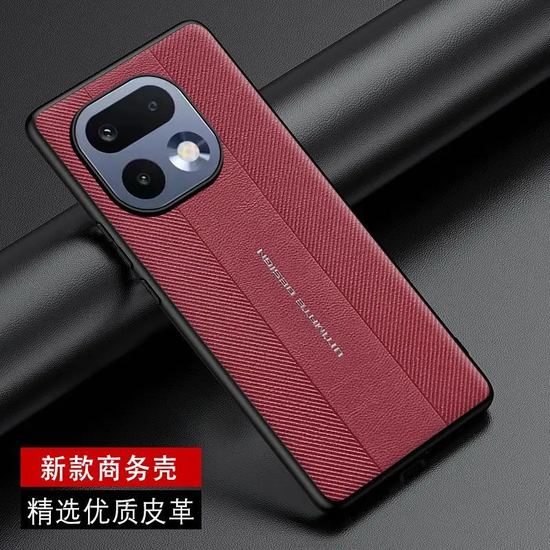 Luxury PU Leather Skin-Friendly Protective Back Cover with Soft Edge Shell