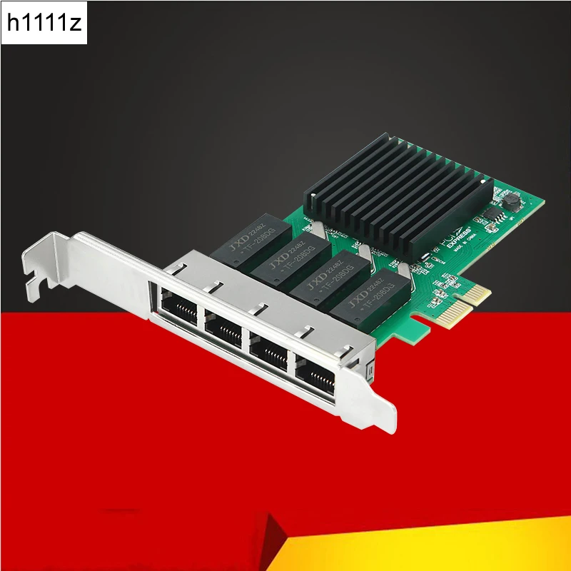Scheda Di Rete A 4 Porte Pci Express Da X1 A Quad Porte Rj45 Nic Muslimate Chip 10/100/1000Mbps Scheda Lan Gigabit Ethernet Per Pc Desktop